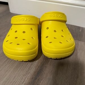 Yellow crocs